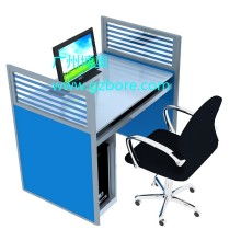 智能升降屏風(fēng)電腦桌多媒體教室顯示器電動(dòng)升降電腦桌一體